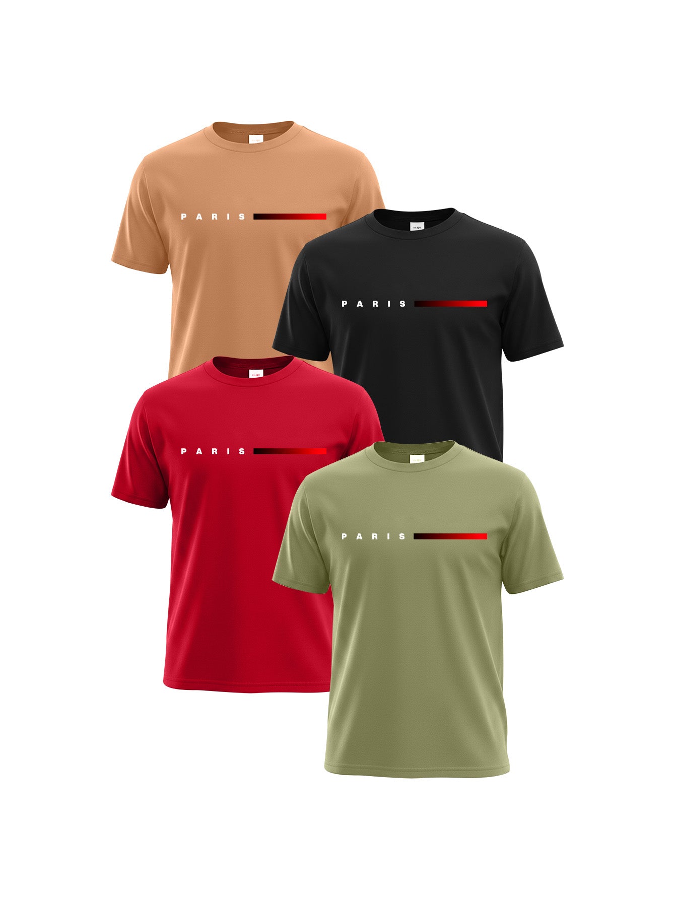 PureChapter 4 Pack Boys T Shirts Short Sleeve Crewneck Graphic Tees Set for Big Boys Summer Clothes