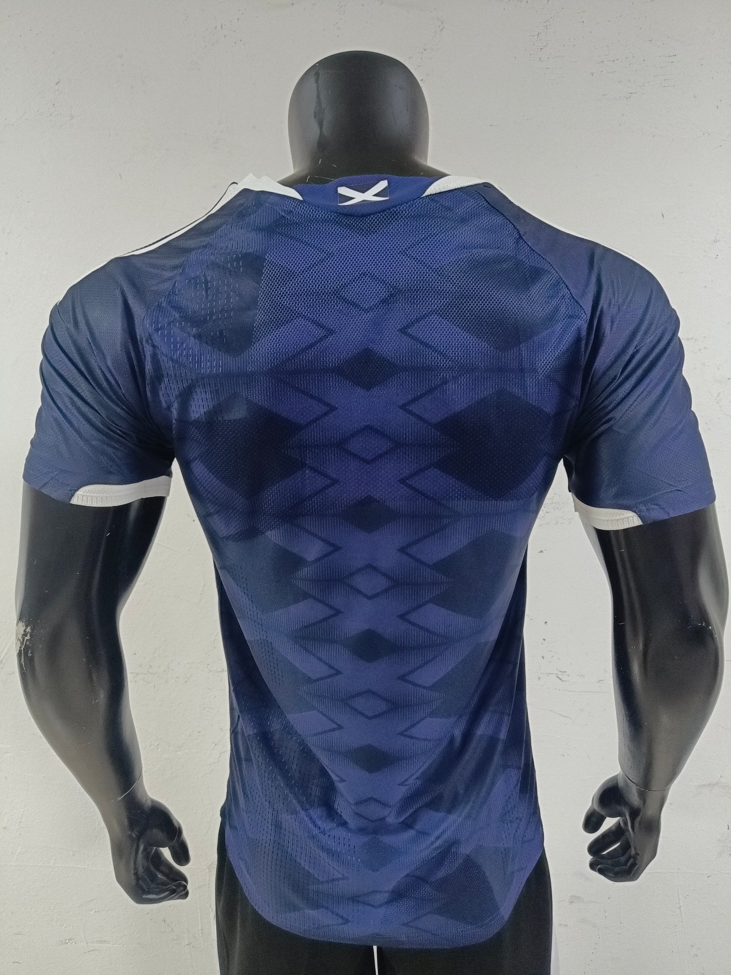 Scotland 2026 FIFA Home Jersey | Navy Geometric Camo Performance Polo
