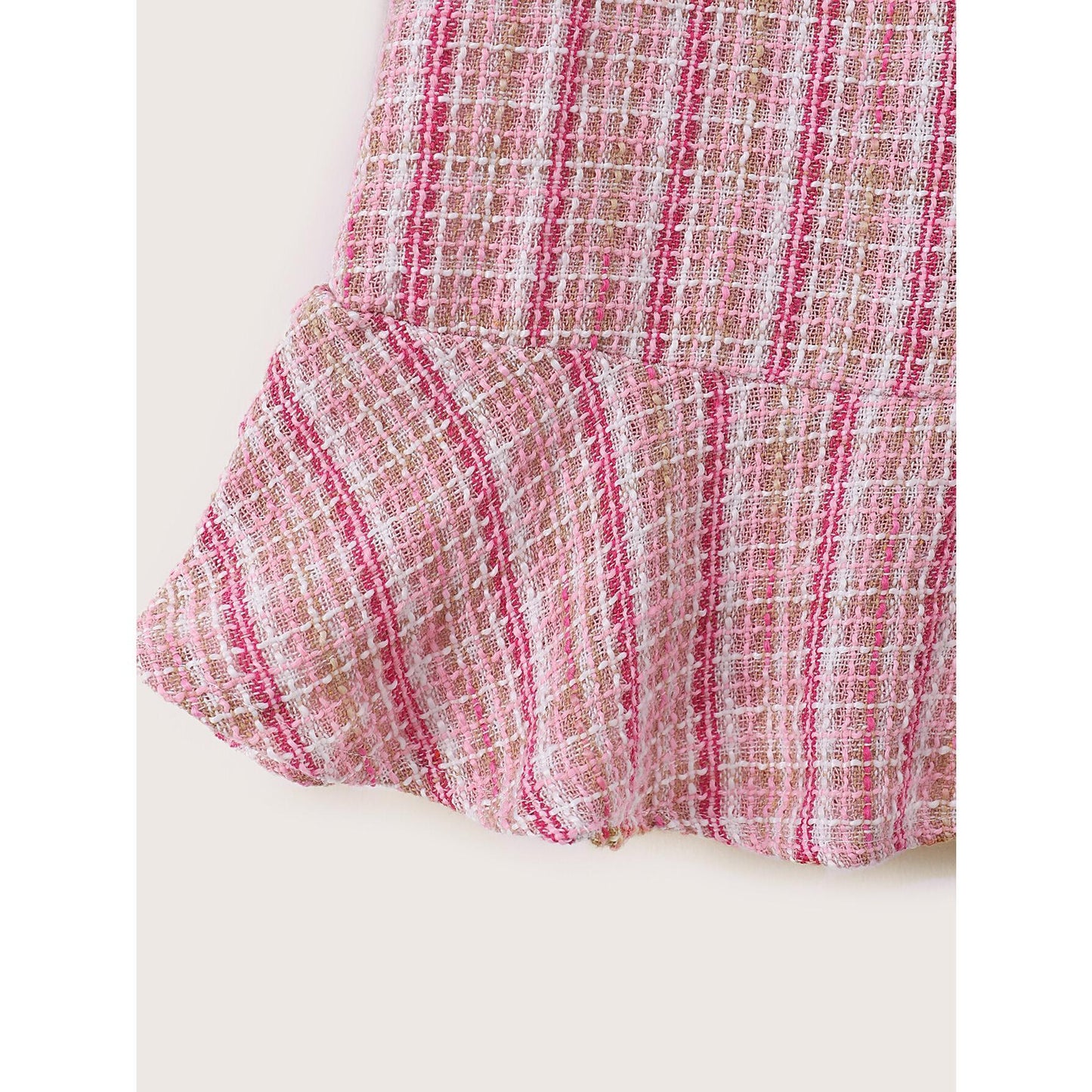 Baby Girl Dress Long Sleeve Floral Collar Dress Pink Plaid Dress Baby Girl Fall Winter Dress WL1910032