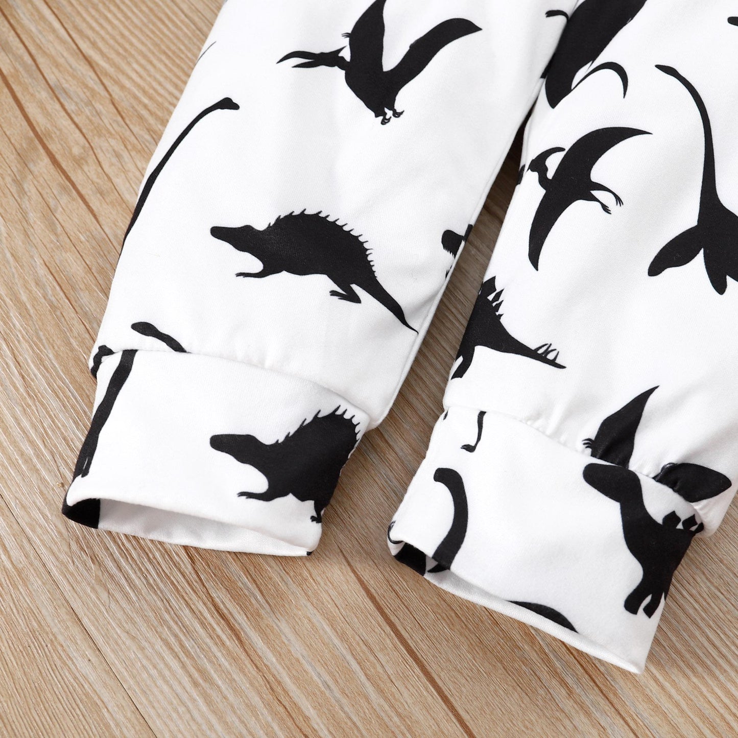 Baby Boys Clothes Baby OOTD Dinosaur Hooded Pants 2Pcs Outfits For Winter Black 222060041