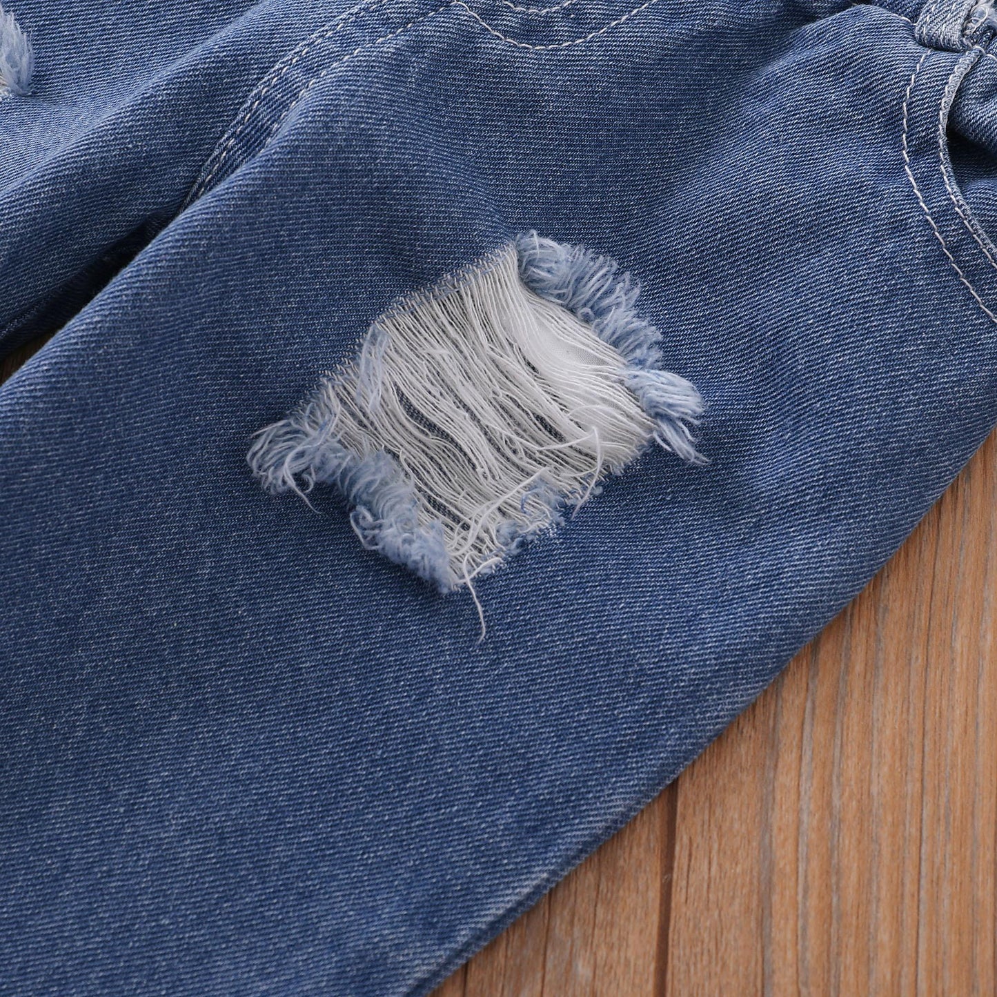 Baby Girl Clothes lace Short Sleeve Top + Blue Jeans 2PCS Baby Girl Spring and Autumn Set 32102763