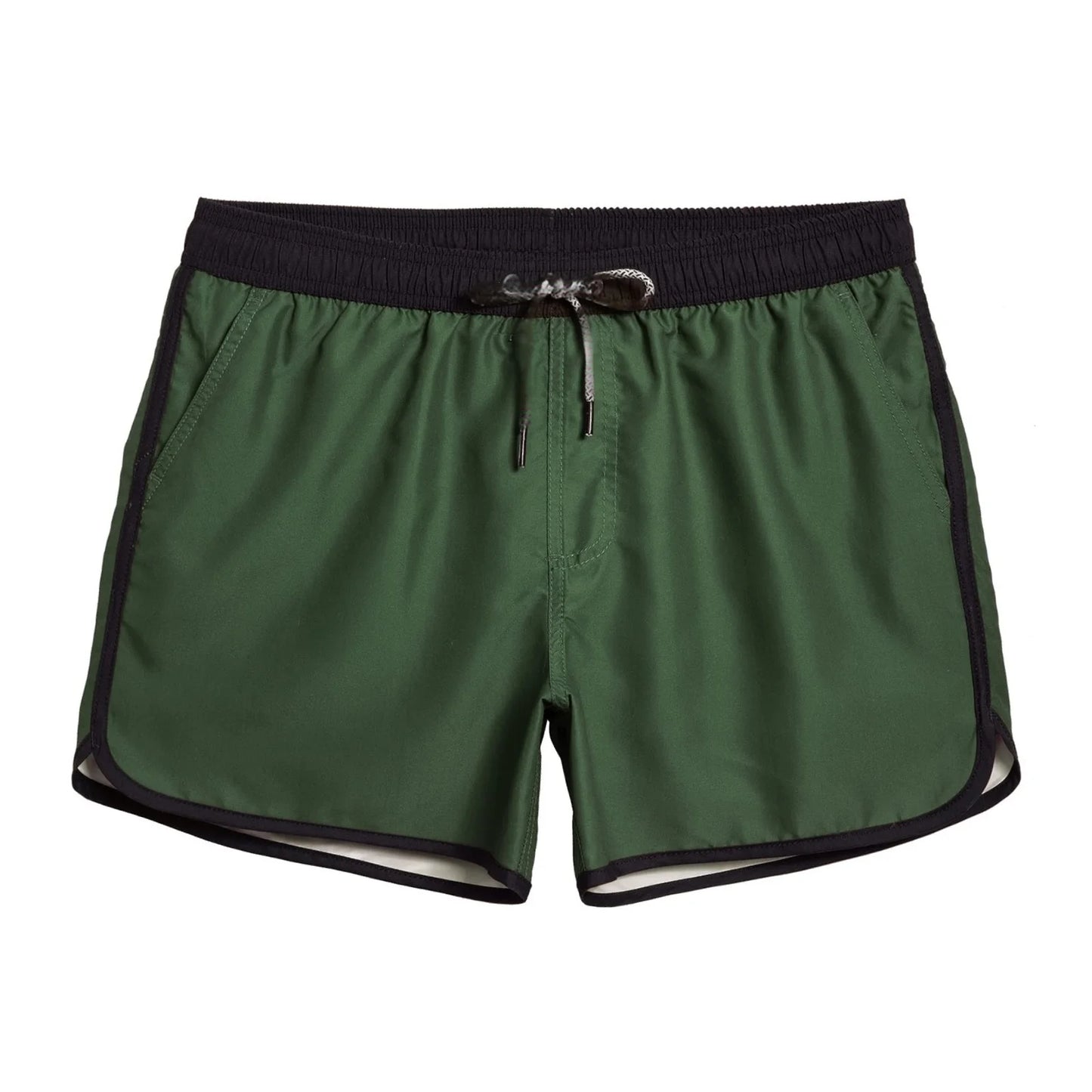 Custom Logo Men's Breathable Swim Shorts Relaxing Mid Waist Hot Shorts Drawstring Closure for Pool Beach Shorts