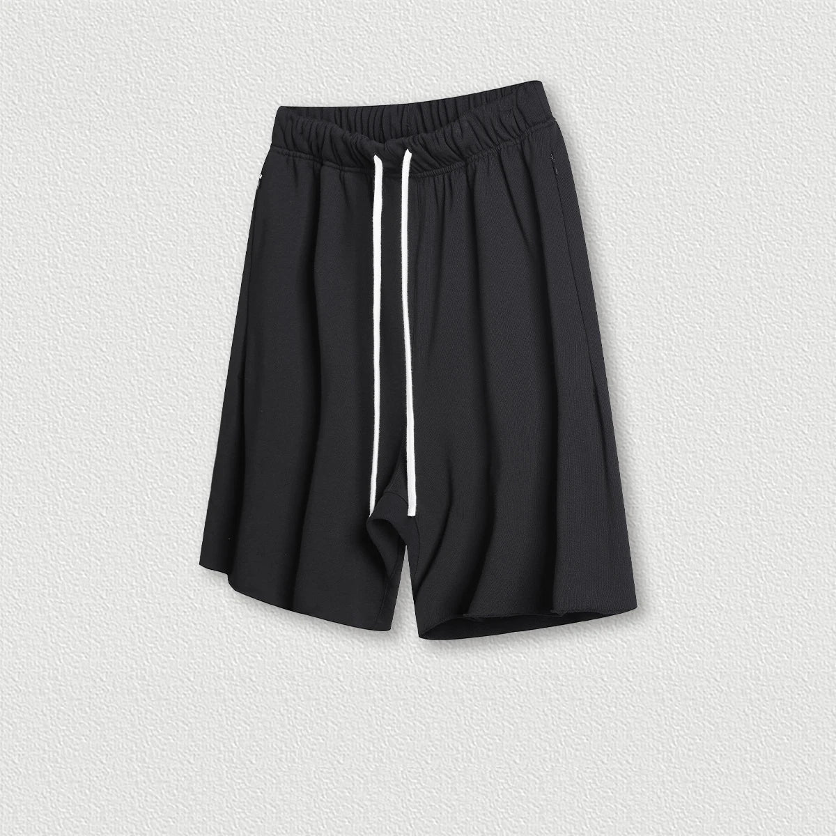410 Grams 100% Cotton Custom Logo Fashion Brand Retro High Street Loose Edge Shorts Summer Casual Sports Washed Shorts for Men