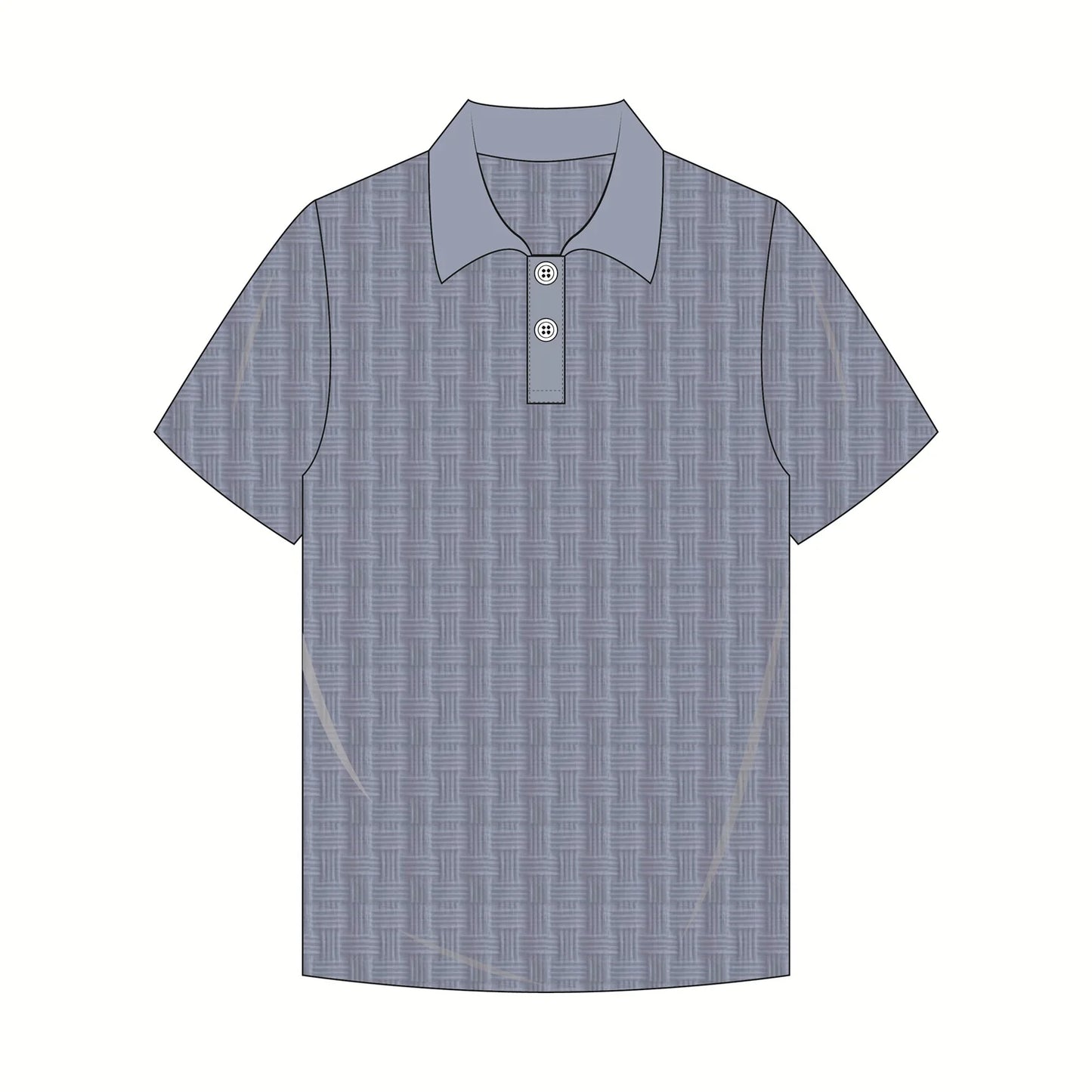 Men's High Quality Business Casual Short-Sleeve Polo Shirt Summer Print Patchwork Embroidery Button Decoration Polo Shirt