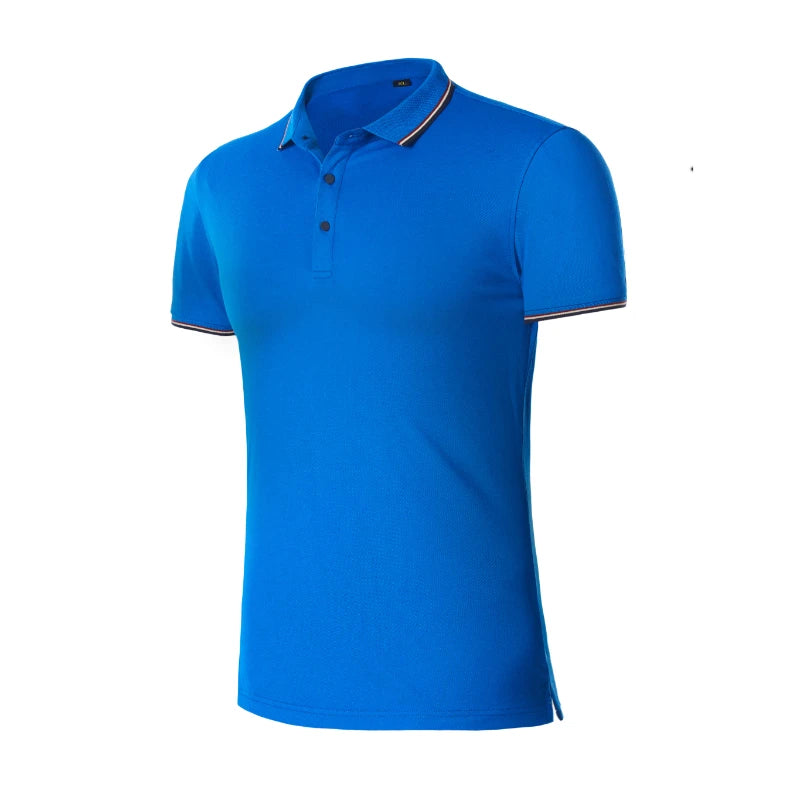 Men'S Polo Shirt Blank Customized Logo Short Sleeve Cotton High Quality Men'S Golf Shirt