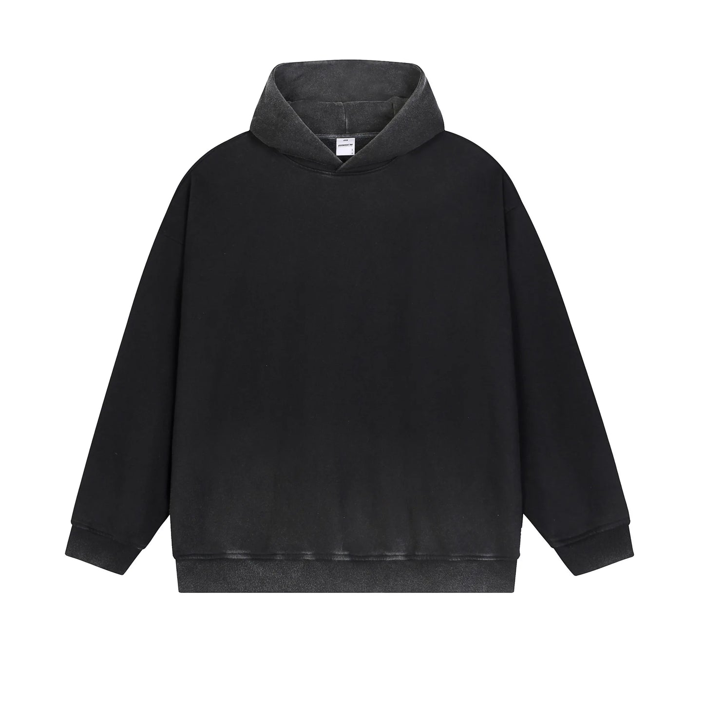 Men's Casual Washed Fleece Waterproof Eco-Friendly Windproof Boxy Fit Solid Color Outdoor Hoodie Polyester/Cotton Hoodie