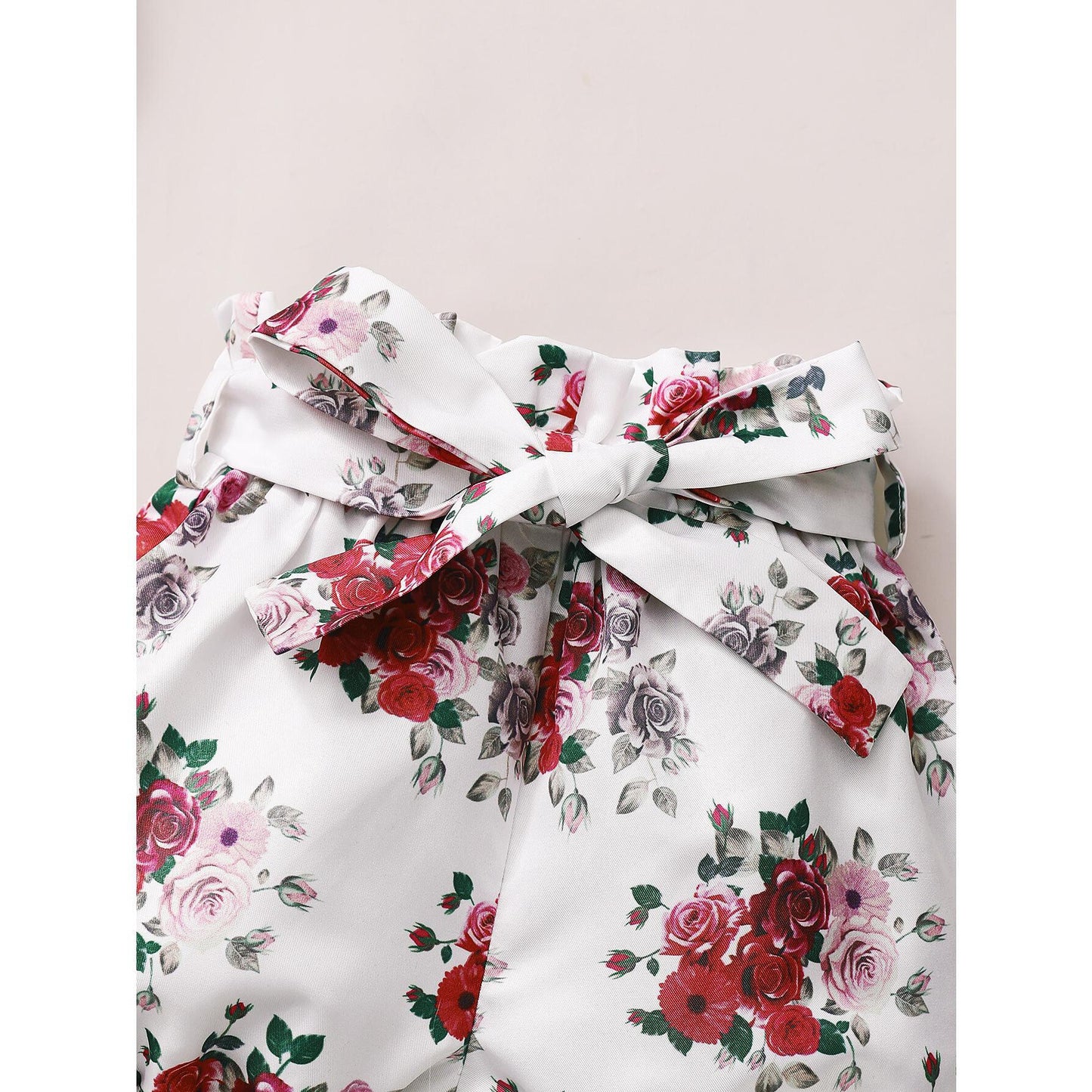 Newborn Baby Girl Outfits Ruffle Sleeve Romper Tops Floral Shorts Set Baby Girl Summer Clothes Outfits Set 22012047