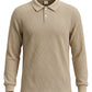 PureChapter Boys Polo Shirt Knit Textured Long Sleeve Collared Shirt for Kids 7-15Y