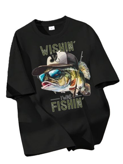 Boys T Shirts Boys Graphic Tees Short Sleeve Funny Fishing Pattern Summer Tops for 8-12 Years