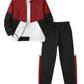PureChapter Boys Clothing Sets Color Block Zip Up Hooded Jacket & Jogger Pants 2-Piece Tracksuit for Kids 7-14
