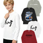 PureChapter 4 Pack Boys T Shirts Mixed Graphic Long Sleeve Crew Neck T-Shirts for 7-15 Years