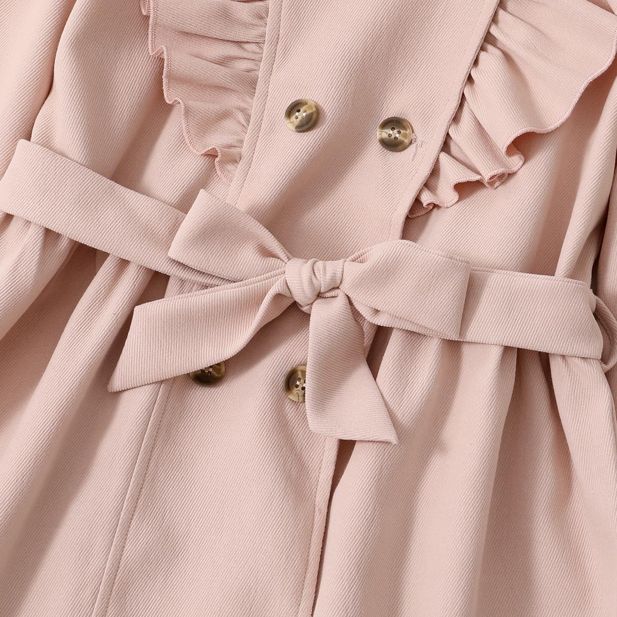 Baby Girls Long Sleeve Dress Litle Girls pink BZS1365