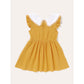 Kid fashion Girl Dress Floral Collar Sleeveless Dress Girl Summer Dress Casual Dress Yellow YC1912421