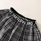 Baby Girls Outfits Turn-down Collar Polo Shirt Plaid Skirts 2PCS Summer OOTD Black 12110303