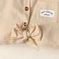 Baby Girls Outfits Short Style Coat Plaid Sleeveless Dress 2Pcs Clothes Set Apricot 222206312-2