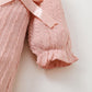 Baby Girls Romper Doll Collar Bodysuit Single Breasted Design One Piece Winter Jumpsuit Pink BL22110897
