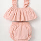 Baby Girls Outfits Straps Shorts 2Pcs Pink 112204603