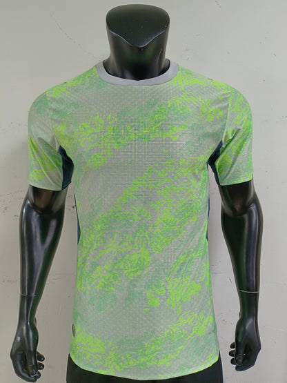 Switzerland 2026 FIFA Away Jersey | Green & Yellow Camo Performance Polo