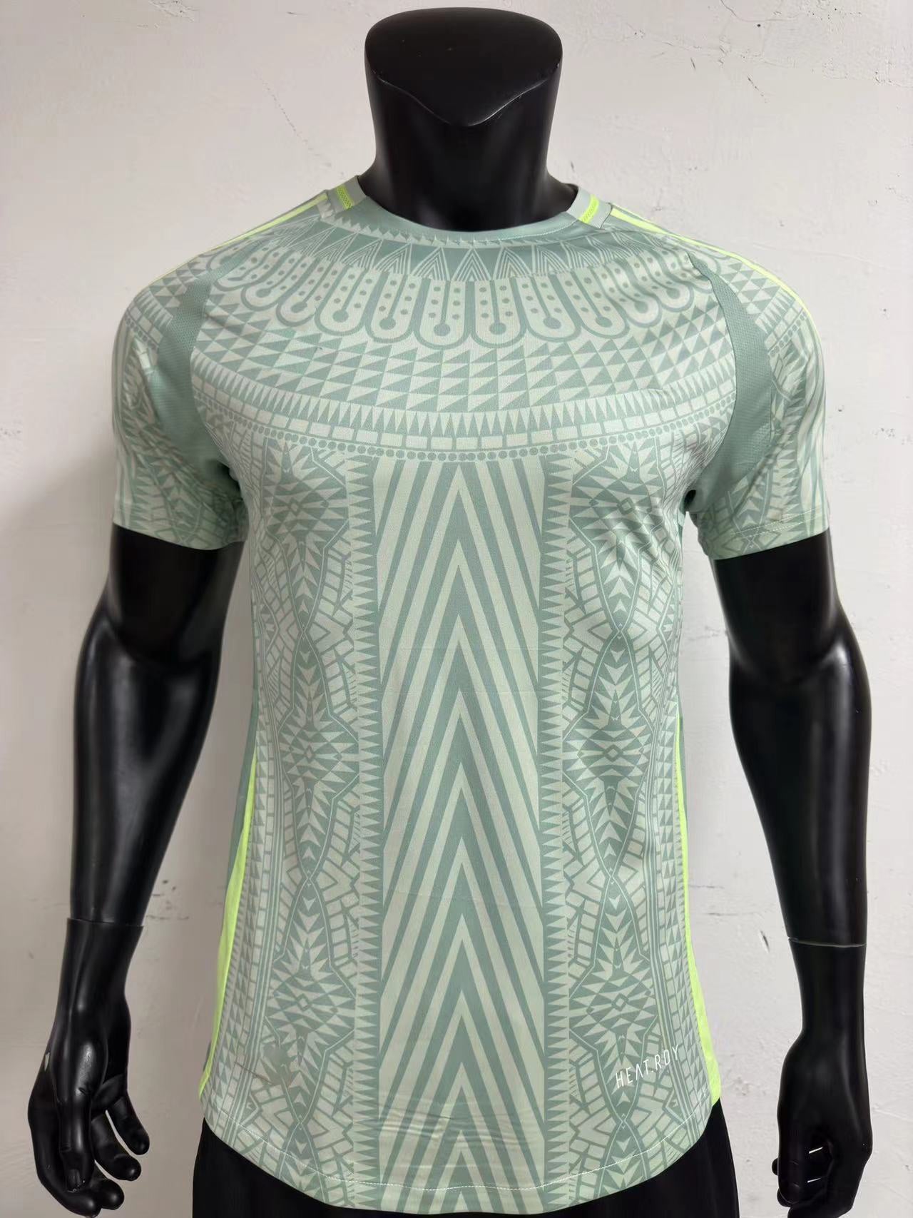 Mexico 2026 World Cup Away Jersey | Cenote Green "Feather" Geometric Performance Top