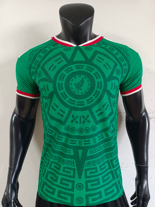 2026 FIFA World Cup Mexico Home Jersey| Aztec Totem Green Soul Robe Limited Edition