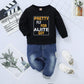 Baby Clothes Baby Boy Alphabet-Print Striped Gooded Long-Sleeve Sweatshirt WL20071199