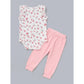 Kids Fashion Girl Clothes Toddler Girl Outfits Floral Sleeveless Romper Top Pants 2PCS Clothing Set WL2004671-1