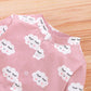 Newborn Baby Girls Outfits Jumpsuit For Winter Clouds Print Romper Headband 2Pcs Clothes Set,Pink 190066