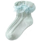 Kids Fashion  Girls Socks Double Lace Socks Princess Dancing baby Cotton Socks A23