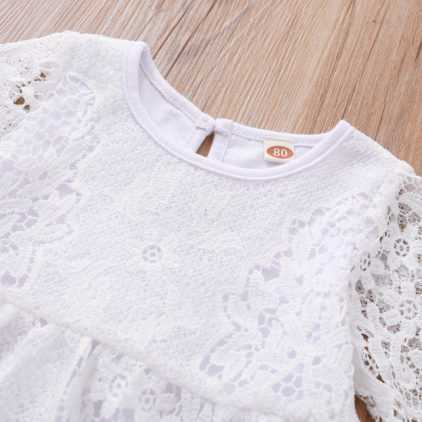 Baby Girl Clothes lace Short Sleeve Top + Blue Jeans 2PCS Baby Girl Spring and Autumn Set 32102763