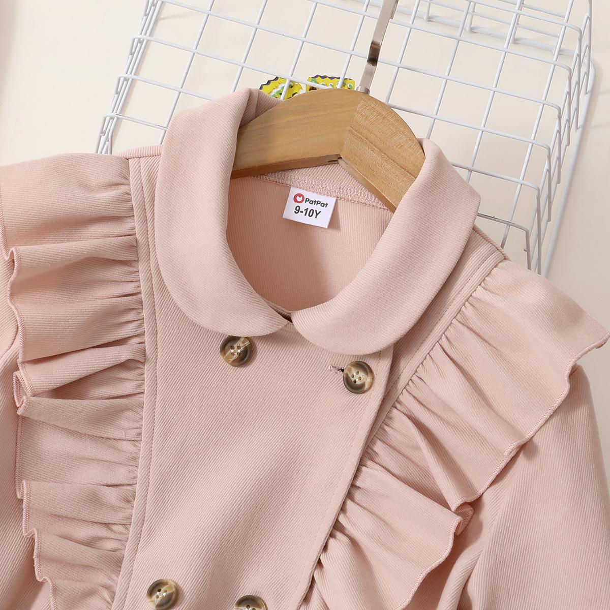 Baby Girls Long Sleeve Dress Litle Girls pink BZS1365