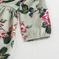 JOYSHOP Baby Girl Clothes Ruffle Long Sleeve Floral Dress Headband 2PCS Set 190149