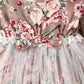 Baby Girls Romper Dress Floral Ruffle One Piece Winter Dress Brown BL22110685