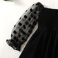 Baby Girls Dress Wide Neck Gauze One Piece Sun Dress Black 222206313