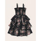 Toddler Baby Girl Clothes Baby Girl Dress Sleeveless Suspender Dress Baby Girl Summer Floral Dress Black WL2003097