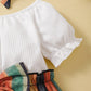Kids fashion Girls Clothes Splice Summer Dress With Headband 2pcs set White 222204305