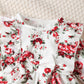 Baby Girls Dress Floral Long Sleeve For Winter One Piece Sun Dress White-GF112208007