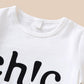 Baby Girls Clothes "ch!c" Spring Shirts Fall Bell-bottomed Pants 2Pcs Outfits White S112203451