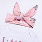 Newborn Baby Girl Clothes Baby Girl Outfits Long Sleeve Letter Print Romper Floral Pants Headband 3PCS Clothing Set 191048