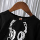 Baby Boys Clothes Headphone Summer Shirts Letter Shorts 2Pcs Outfits Black F112112001
