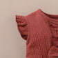 Baby Girl Dress Ruffle Short Sleeve Floral Dress Baby Girl Summer Dress Casual Dress Red SH1912622