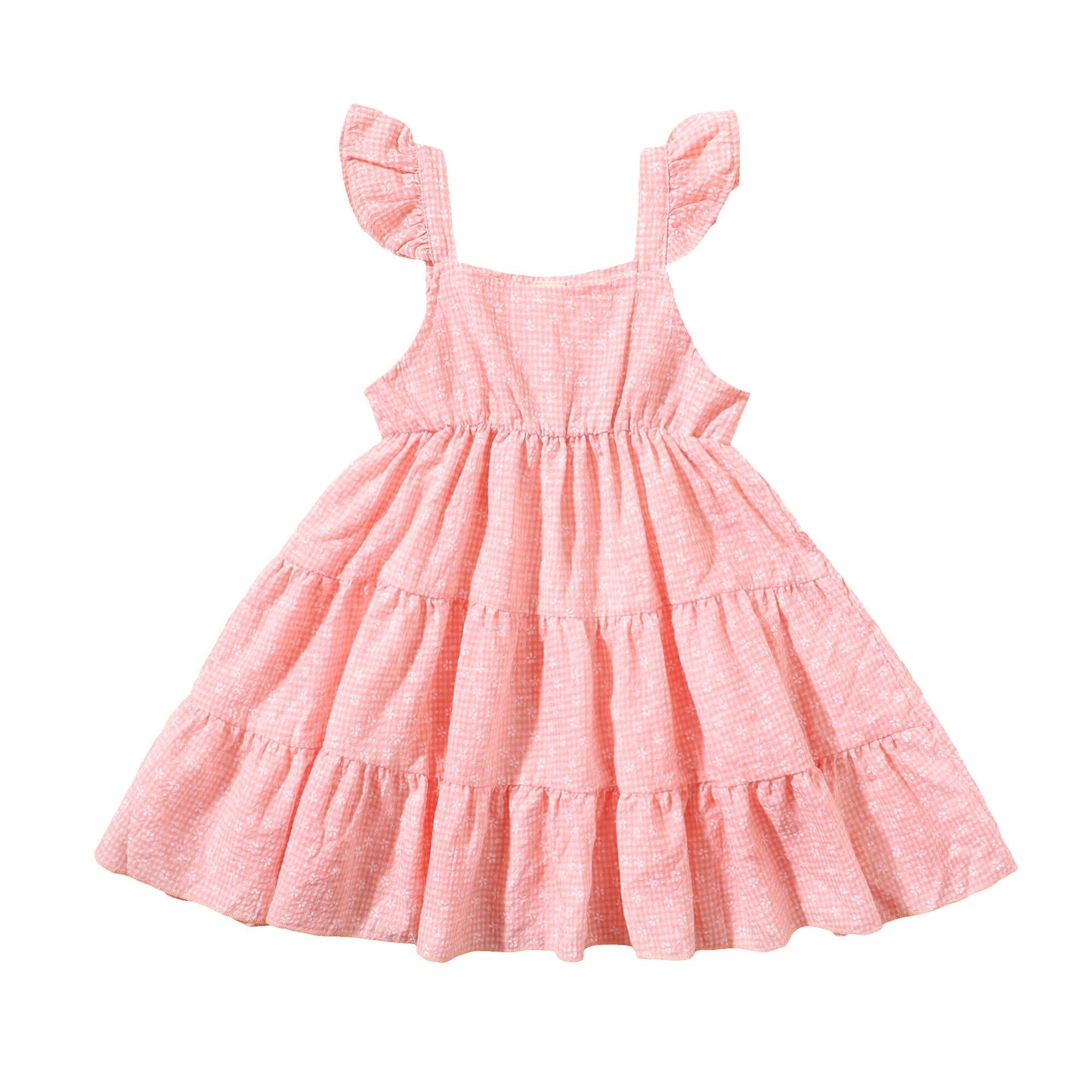 Toddler Baby Girl Clothes Baby Girl Dress Sleeveless Suspender Dress Girls Summer Dress Pink 193270