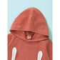 Infant Baby Girl Clothes Toddler Baby Girl Romper Jumpsuit Long Sleeve Hooded Jumpsuit Baby Girl One Piece Overall Pants Orange WL20071281