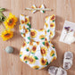 Kids fashion Girls Clothes Sleeveless Summer Bodysuits With Headband 2Pcs Ready Stock Set 22104770