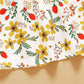 Baby Girls Clothes Sleeveless Floral Print Dress Headband 2Pcs Outfits Yellow SH2005172-1