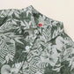 Newborn Baby Boys Outfits V Neck Leaf Print T-shirt Top +Straps Suspender Shorts 2PCS Clothes Set Green 222111010