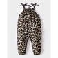 Infant Baby Girl Clothes Strap Pants Outfits Infant Baby Girl One Piece Jumpsuit Leopard Bodysuit22101109-1