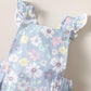 Kid Fashion Ready Stock Girls Clothes Summer Sleeveless Floral Print Romper With Hat 2Pcs Set ZX-ZB029