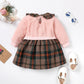 Kid Clothes Girl Clothes Doll Collar Plaid Dress 200953