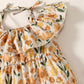 Baby Clothes Baby Girl Flowered Lotus Collar Halter Jumpsuit 112111605