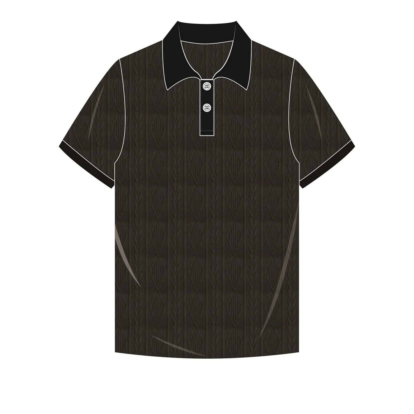 Embroidered logo Men Fashion Business Lapel Cotton Polo Shirts Casual Retro Plain Golf Polo Shirt for Sports